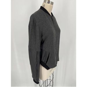 10 Corso Leather and Jersey Hi-Low Jacket